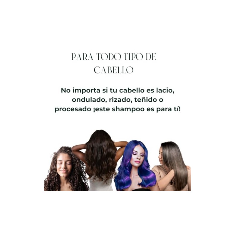Shampoo Apigreen para Crecimiento Acelerado de Cabello - Fórmula con