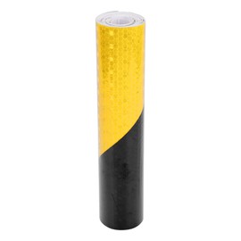 HOPESPANNER Universal 9.84ft x 7.87" Air-Release Adhesive Pinstripe Tape Automotive Pinstriping Tape PVC Yellow,Black