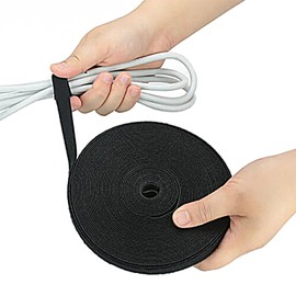 10M Hook & Loop Heavy Duty Strap Reusable Cable Ties Grip TV Tidy Organiser