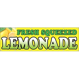4 Less Co 2x10 Ft Fresh Squeezed Lemonade Vinyl Banner Sign yb