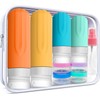 Set 17 Botellas de Viaje Silicona Colores Vibrantes