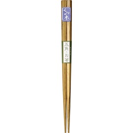 Alphax 905820 Chopsticks, Chestnut, 7.1 inches (18 cm), Pentagonal Wood Chopsticks