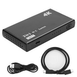 TypeC HDMIx2 to HDMI Phone Laptop Switcher High Definition 4K No Delay Screen Mirroring Device