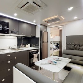 Dream lighting 12volt RV Interior LED Ceiling Light with Switch Soft White Lighting 4000K, 320lumens 5 inch