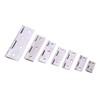 20 Pcs 25mm x 24mm Stainless Steel Hinges 4 Holes