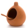 Dexam 17851107 Salt Cellar and Spoon Set in Terracotta, Brown