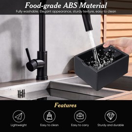 Knock Container for Portafilter, 2400 ml Knock Box, Espresso Knock Box for Coffee Grounds, Large Capacity ABS Coffee Knock Box, Barista Accessories, Coffee Grounds Tee Container for Coffee Accessories