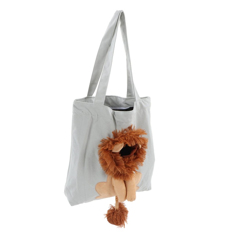 Pet Canvas Bag Cute Lion Shaped Multi Purpose Portable Pet