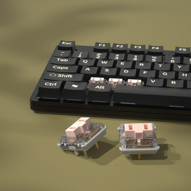 Kailh Low Profile Choc Pink Switches 5 Pin Thiner Key