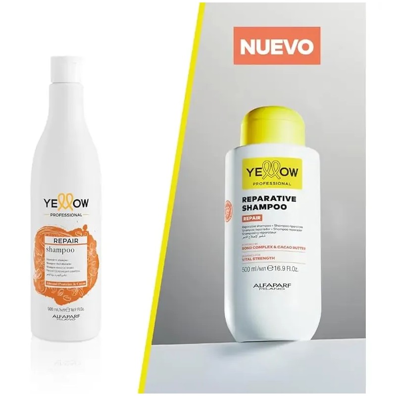 Kit Yellow Repair Shampoo + Mascarilla 500ml C/u