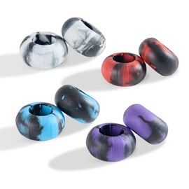 Yuyongshuai Bat Grip Choke Up Rings,Premium Choke Up Rings, Pressure Baseball Rings,Including: 8 Pack Choke up Rings (Black Mixture)