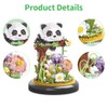 Fiotha Panda Bouquet Building Block Set, Mini Building Blocks Set,