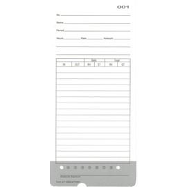 COMPUMATIC (50) Compatible Time Cards for Allied AT-4500 and Acroprint ATR480 Replaces ATR481 (1 Pack of 50ea)
