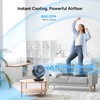 DR.PREPARE Oscillating Air Circulator Fan for Bedroom, 11.3” Height Powerful