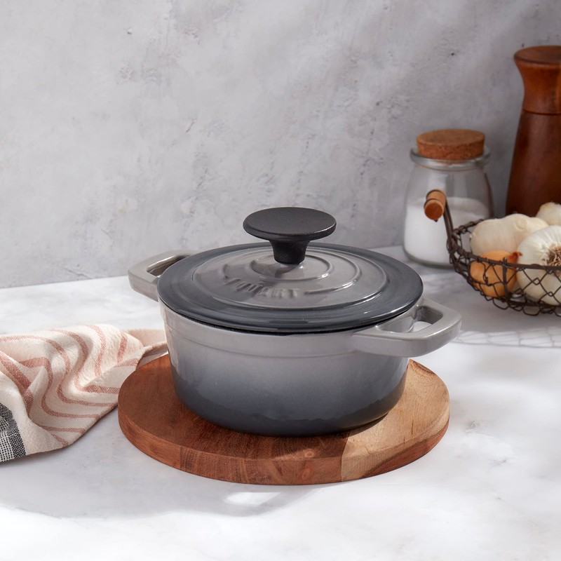 Smith & Clark 1-Quart Enameled Cast Iron Dutch Oven Pot
