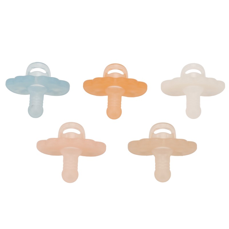 Silicone Baby Pacifier Bite Resistant Teething Discomfort Relief Washable Silicone