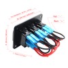 Riloer 3/4/5/6/8 Gang Combination Switch Panel, 12V/24V Modified Rocker Switch