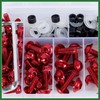 Motoforti 158pcs Motorcycle Windscreen Fairing Bolts Bodywork Screws Red Long-lasting