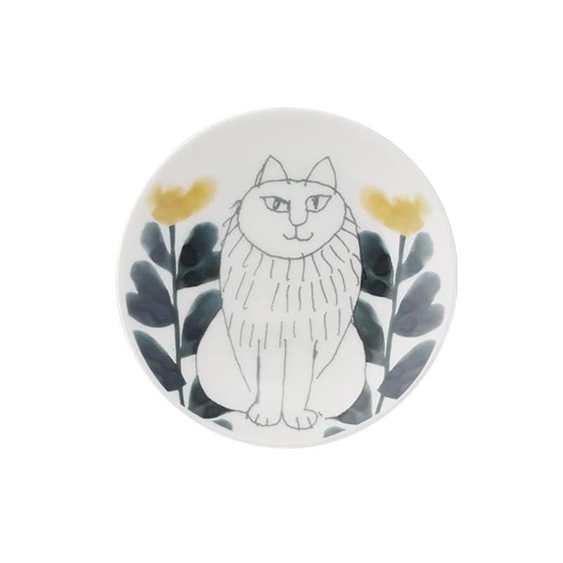 Lisa Larson LL154-333 Sketch Cat Sketch Cat Sheave Bean Plate