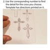 Cabtopia - Jewelry Design Template Stencil Jewelry #3 Crosses