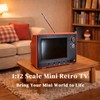Retro Mini Work TV Toy – Tiny Fake Dollhouse TV