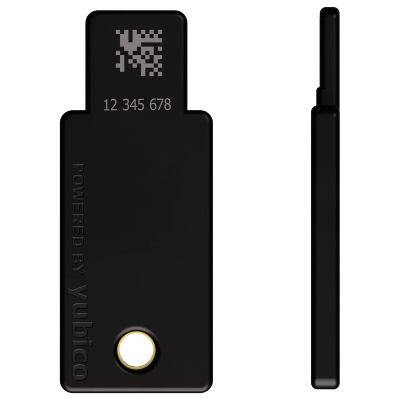Yubico セキュリティキー YubiKey 5 NFC ログイン/U2F/FIDO2/USB-A ポート/2段階認証/高耐久性/耐衝撃性/防水