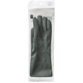 Rubber Glove Reusable Dishwashing Gloves 1 Pair, Cleaning Gloves for Kitchen Cleaning, Working, Painting, Gardening M Deep Green