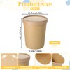 BOHUIZ 25 Pack 32oz Paper Soup Containers with Vented Lids,