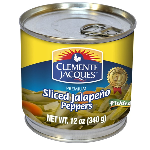 Clemente Jacques Jalapeno Peppers, Sliced, 12 Ounce