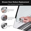 4Pcs 23mm Shower Door Rollers Replacement, Sliding Glass Door Wheels