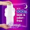 Always Radiant FlexFoam Pads for Women, Size , Extra Heavy