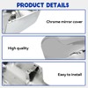Door Mirror Chrome Cover fit for 2013-2022 Peterbilt 579 Truck
