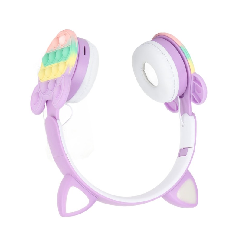Bluetooth Cat Ear Headphones Fashionable Light Up Wireless Headset for