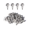 IMScrews 50pcs #8 x 1/2" Stainless Hex Washer Head Self