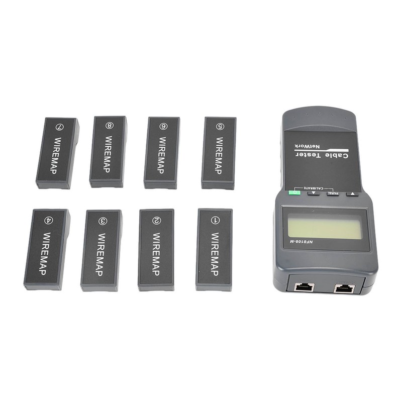F‑8108‑M LCD Display Network Cable Length Tester Cable Wire Fault