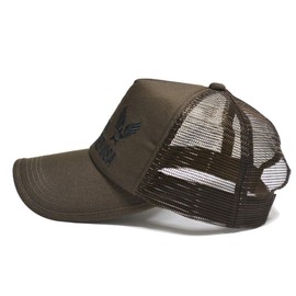AVIREX Front Embroidered Limited USA Mesh Cap, Braun