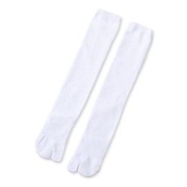 LOVART'S BEAUTY Women's Tabi Socks, Knee High Socks, Long Length, Solid Color, 4 Colors, white