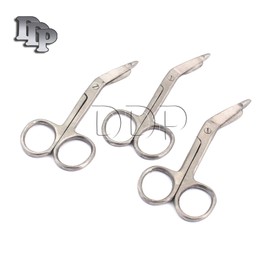 DDP 3 Pcs Stainless Steel Lister Bandage Scissors 3.5" Economy Grade