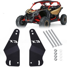 VPZMT 50'' LED Light Bar Mounting Brackets Compatible with Can-am Maverick X3 Upper Roof Windshield Stock Roll Cage 2017-2024 (Can-am X3-2)