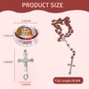 24 Pcs Rose Scented Catholic Rosaries Necklaces Wooden Rosary Beads