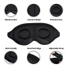 Antifaz para Dormir Ergonómico Negro Espuma Memoria Ajustable Bloquea Luz