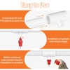 10Pcs Chicken Water Nipples, Chicken Nipple+Tee Waterer Kit, Automatic Poulrty