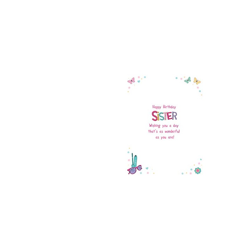 Regal Publishing Birthday Card Sister - 8 x 6 inches
