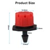 Coufce 100pcs 360 Degree Drip Irrigation Emitters, 1/4 Inch Emitter