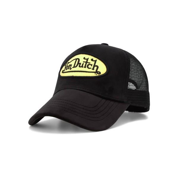 Von Dutch Velvet Trucker Hat - Retro Snapback Cap for