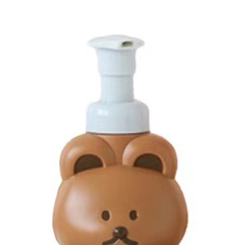 Foam Pump Bottle Cute Bear Shape Large Capacity Foaming Soap