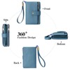 SENDEFN Purses for Women, Medium Size, Triple Foldable Leather Purse,