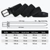 Bon4Extrao Men's Elastic Belt, Braided Belt, Without Holes, 35 mm