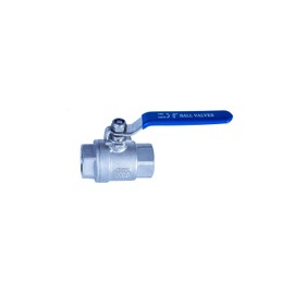 JIVTO Stainless Steel Ball Valve 3/4 Inch BSP, Female to Female,2 PC Type Full Port Valve for Water.