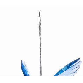 Gallerie II Blue & Purple Gem Plastic Hummingbird Christmas Tree Hanging Ornament All Seasons Xmas Festive Winter Holidays Home Artificial Real Faux Tree Decor Decoration Blue